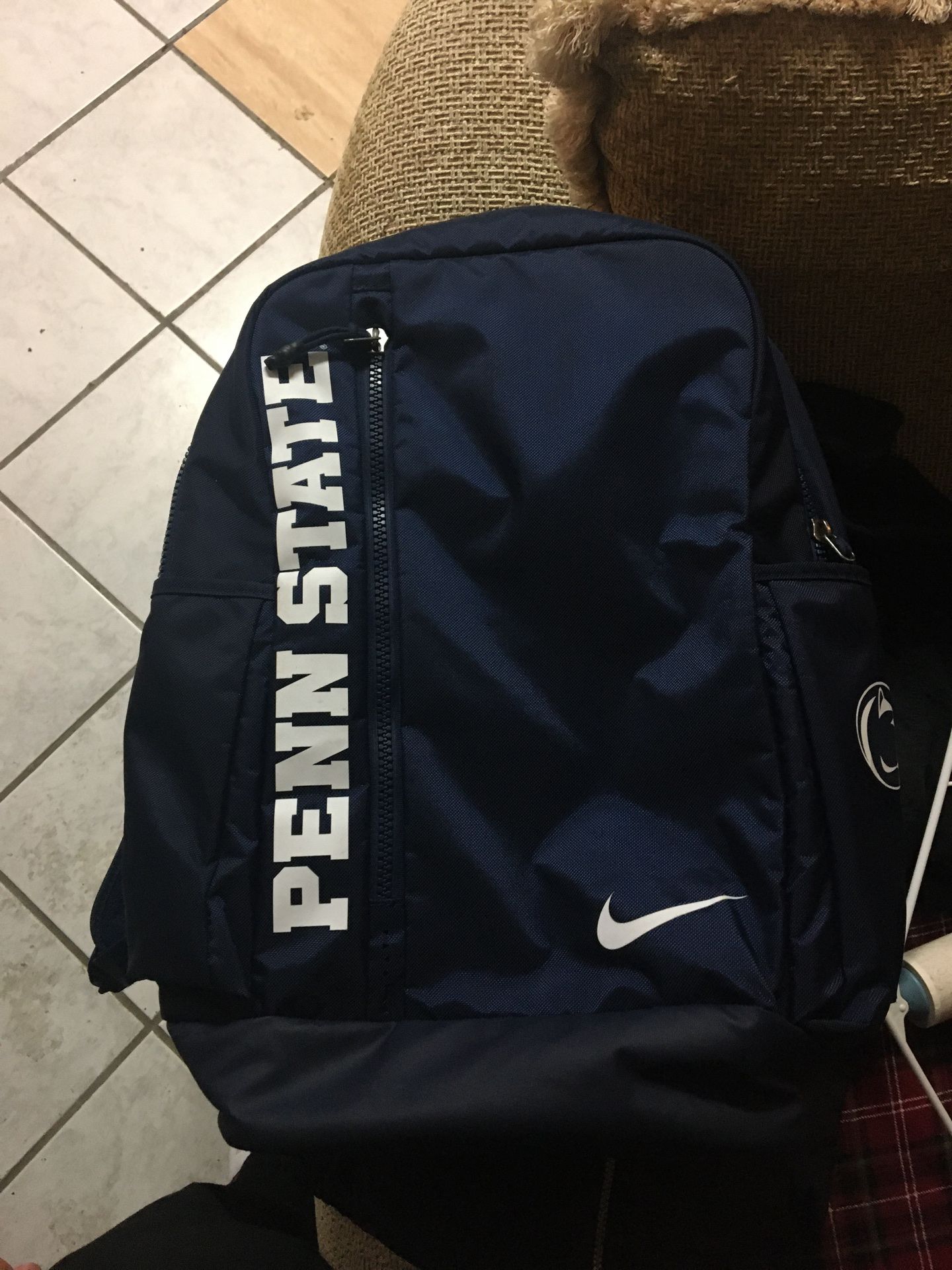 Penn State Nike backpack navy color way