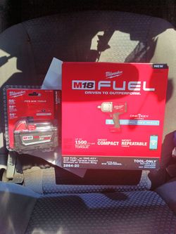 Milwaukee 3/4" impact with battery brand new