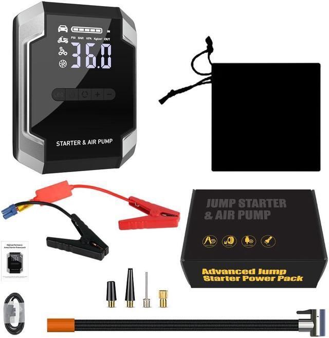 jasminer X5 Car Jump Starter 3000A Portable Car Jump Starter for All Gas Diesel Engine Inflate tire 20000mAh Car Battery 12V Auto Portable Jump Starte