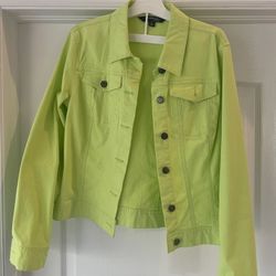 Women’s Long-Sleeve Button-Up/Lime Green, Made By Chadwick’s
