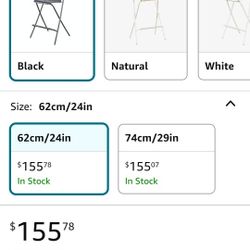 3  Table. Folding High Chair Portable Wood Seat Bar Stool