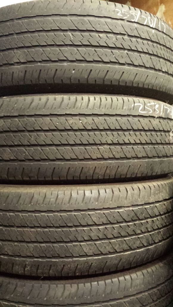 255-70-17 r17 used tires