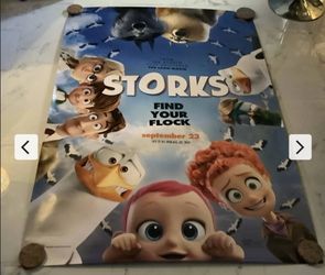 Storks Original Bus Shelter Movie Poster Approx 48x70