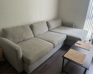 Sectional Sofa in Light Gray