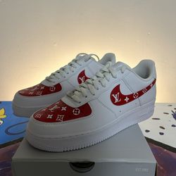 LV Air Force White Red Size 11