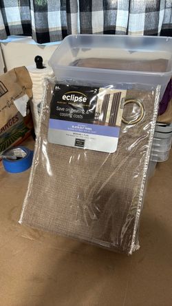 Grommet top curtains, black out