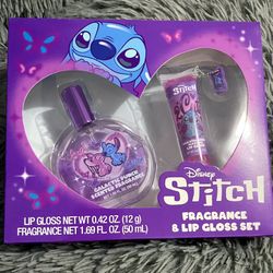 ✨ Disney Lilo & Stitch Lip Gloss + Perfume Set – Brand New, Unopened Box!– Great Gift / Collector Item💜