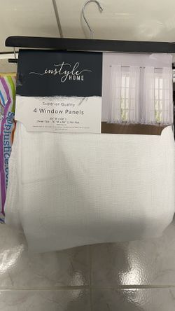 Living Room White Curtains
