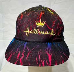 Vintage Hallmark Multicolor Embroidered Rope SnapBack Adjustable Hat Cap NWOT