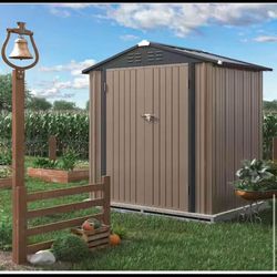 4 ft. W x 6 ft. D Outdoor Storage Metal Shed 