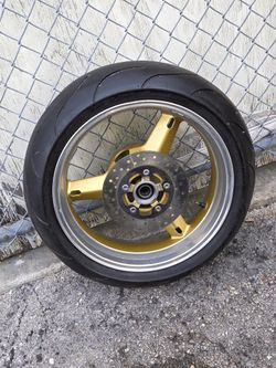 Motorcycle Rim And Tire