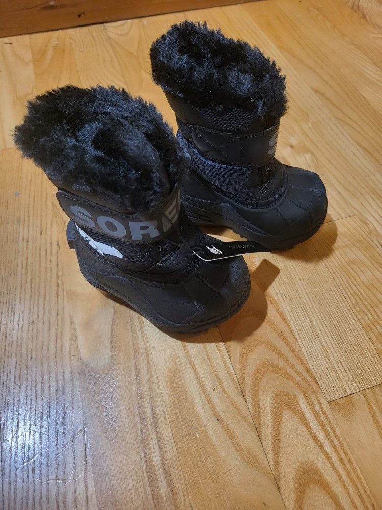 SOREL Youth Snow Commander Snow Boots for Kids Toddler Size 4 (1-4 years)