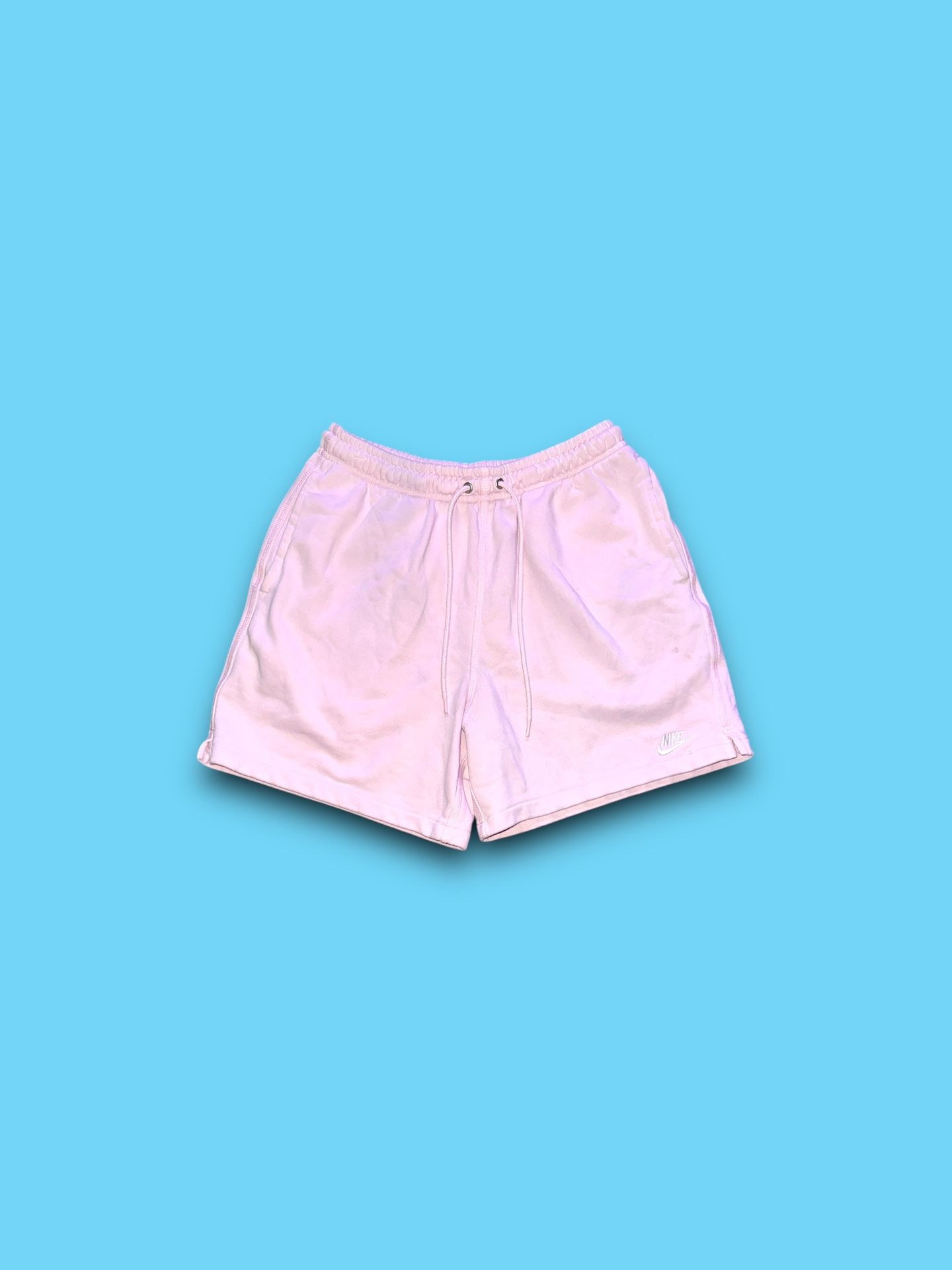 Nike Sportswear Club Fleece French Terry Flow Shorts pink men’s small