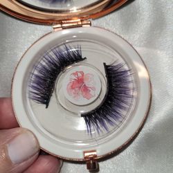 Purple Lashes Beautiful