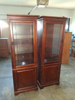 Lighted cabinets