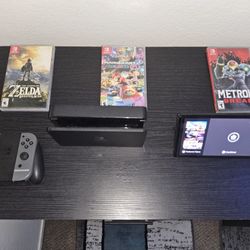 Nintendo Switch With 3 Games 