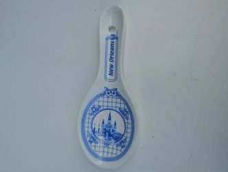 New Orleans French Quarter Ceramic Spoon Rest