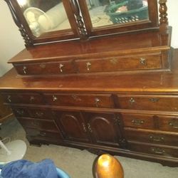 Large Dual Mirrored Dresser 