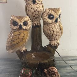 Vintage Owl Lamp