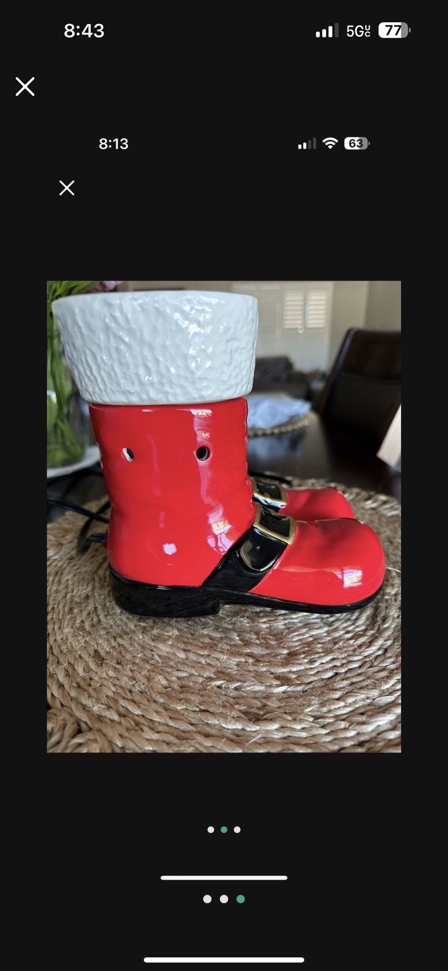 Santa Boots Wax Warmer