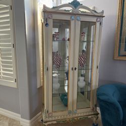 Vintage French-style China Cabinet 
