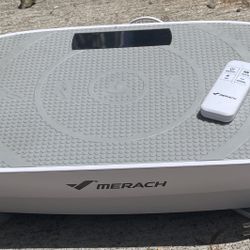 Merach white vibration plate exercise machine