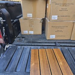 Wood Interlocking Deck Tiles