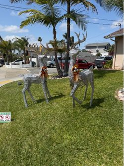 Christmas outdoor reindeer