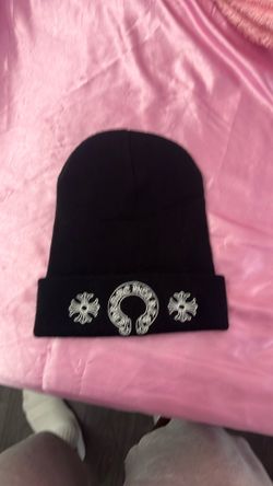 Chrome heart beanie