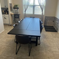 Black Dining Table With Chairs