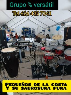 Grupo versátil tocando la mejor música bailable amenizamos toda clase de eventos bodas Quinceñeras Bautizos Cumpleaños aniversarios y muchas celebraci