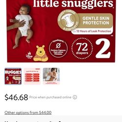 120 Huggies Diapers Size 2 
