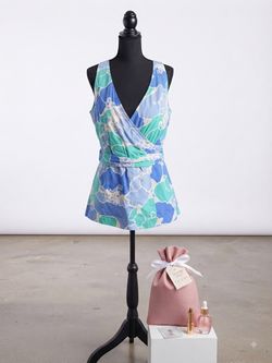 NWOT NY & Co Floral Cotton Tank Top-XS & free beauty gift bag