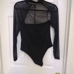 Elegant Black One Piece Bodysuit 