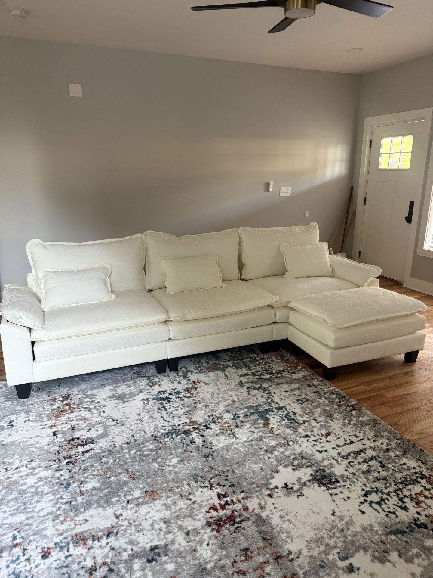 Cream Sofa Sectional 