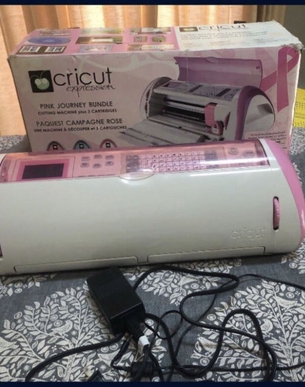 Cricut Expression , Personal Pink Cutting Machine  CREX001 ,cord + 1 cartridge