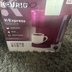 Keurig K-Express Essentials Single-Serve K-Cup Pod Coffee Maker, Red