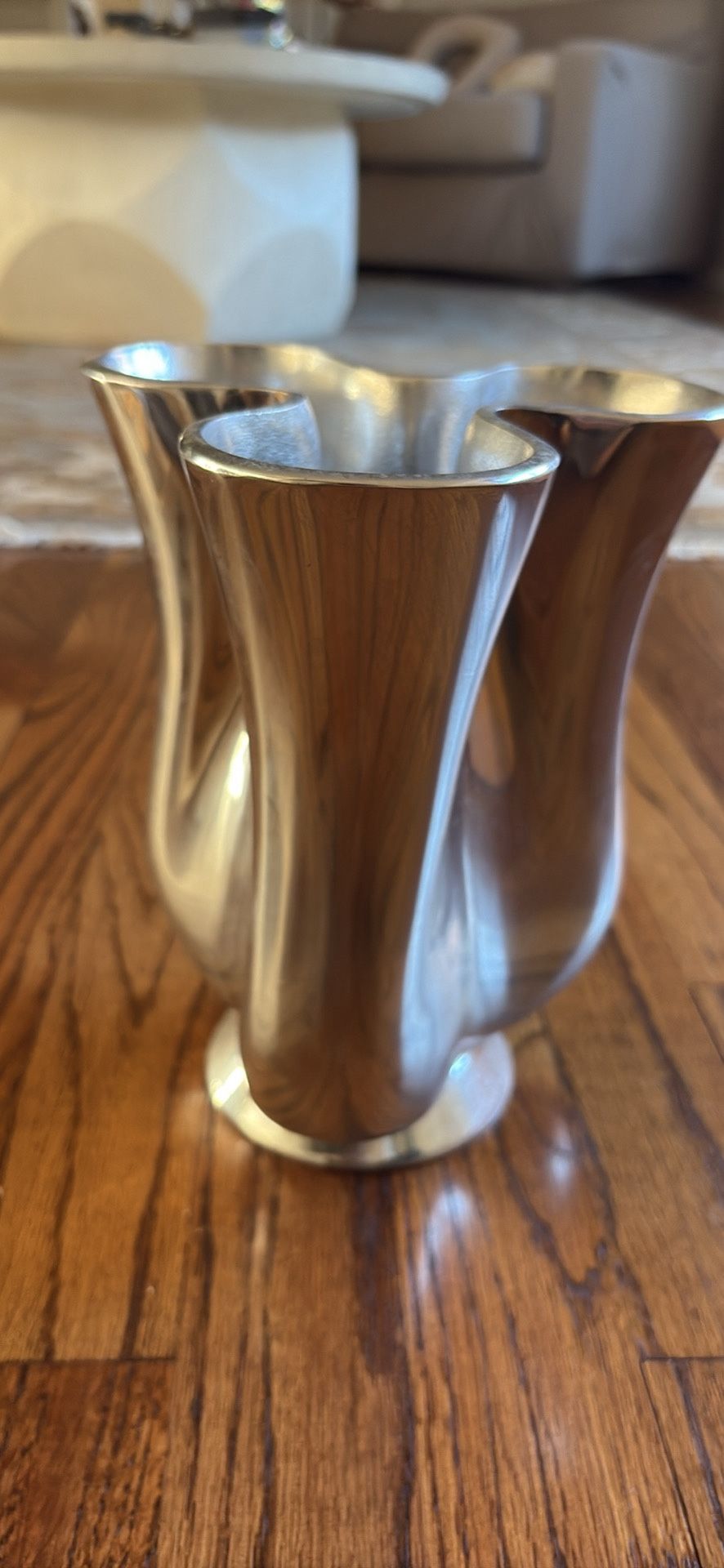 Nambe Tulip Vase/utensil Holder 