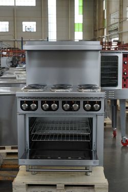 NSF 6 Burner Heavy Duty Electric Hot plate oven TC-ER36