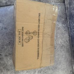 1 Set Of New 30 Lb Tru Grit Hex Dumbbells