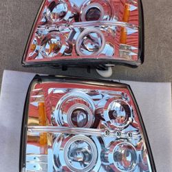 03-06 Cadillac Escalade EXT ESV LED DRL Projector Headlights Luces Focos Micas Faros Faroles Headlamps 