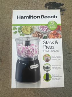Hamilton Beach Stack & Press 3-Cup Food Chopper