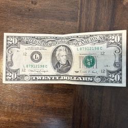 1990 20$ Bill