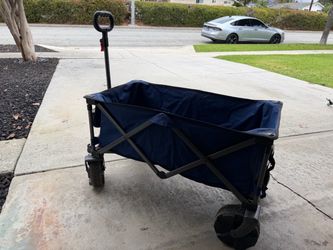 Folding Utility Wagon Cart with All-Terrain Wheels