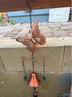 Beautiful wind Chime with bells and crystals
