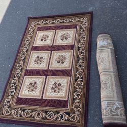 2 Pack Embroidered Rugs 