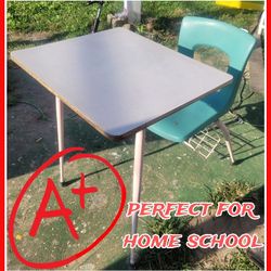 Vintage School Desk Great For Home Schooling  Great Homework