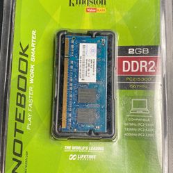 Kingston ValueRAM 2 GB 667MHz DDR2 Non-ECC CL5 SODIMM Notebook Memory