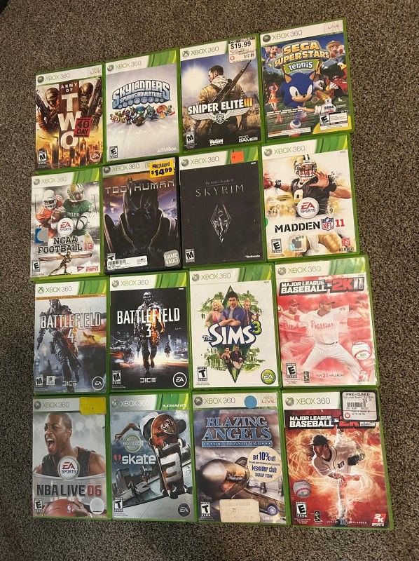 16 Video Juegos Para Xbox 360