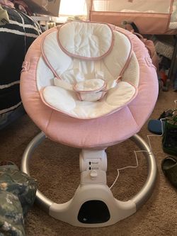 Portable Bluetooth Electric Baby Swing - Gray